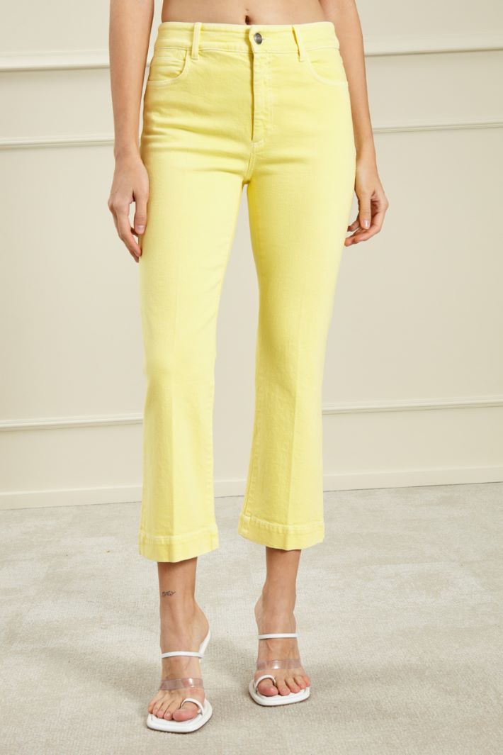 Pantaloni in bull di cotone Fashion Market