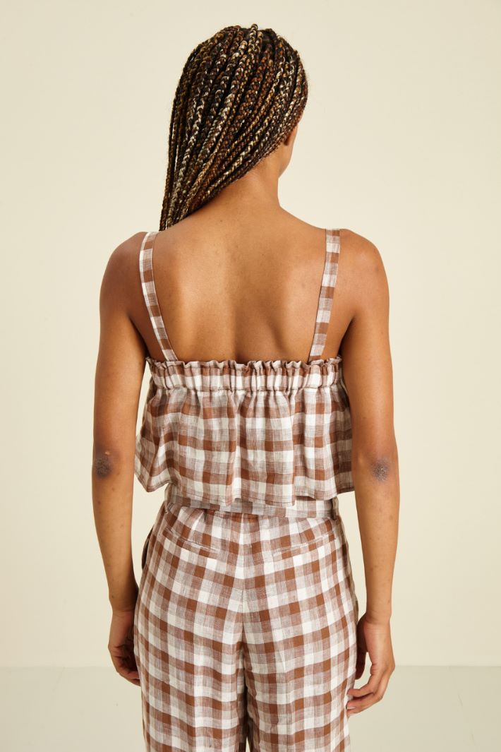 Top corto in lino Fashion Market