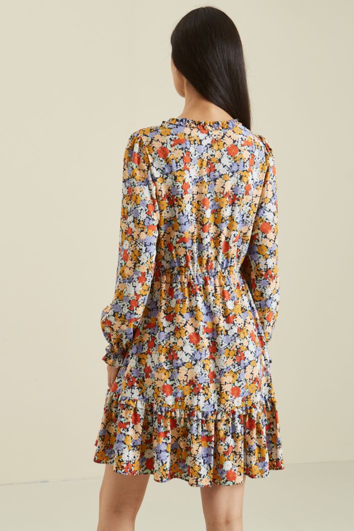 Abito in georgette con rouches Fashion Market