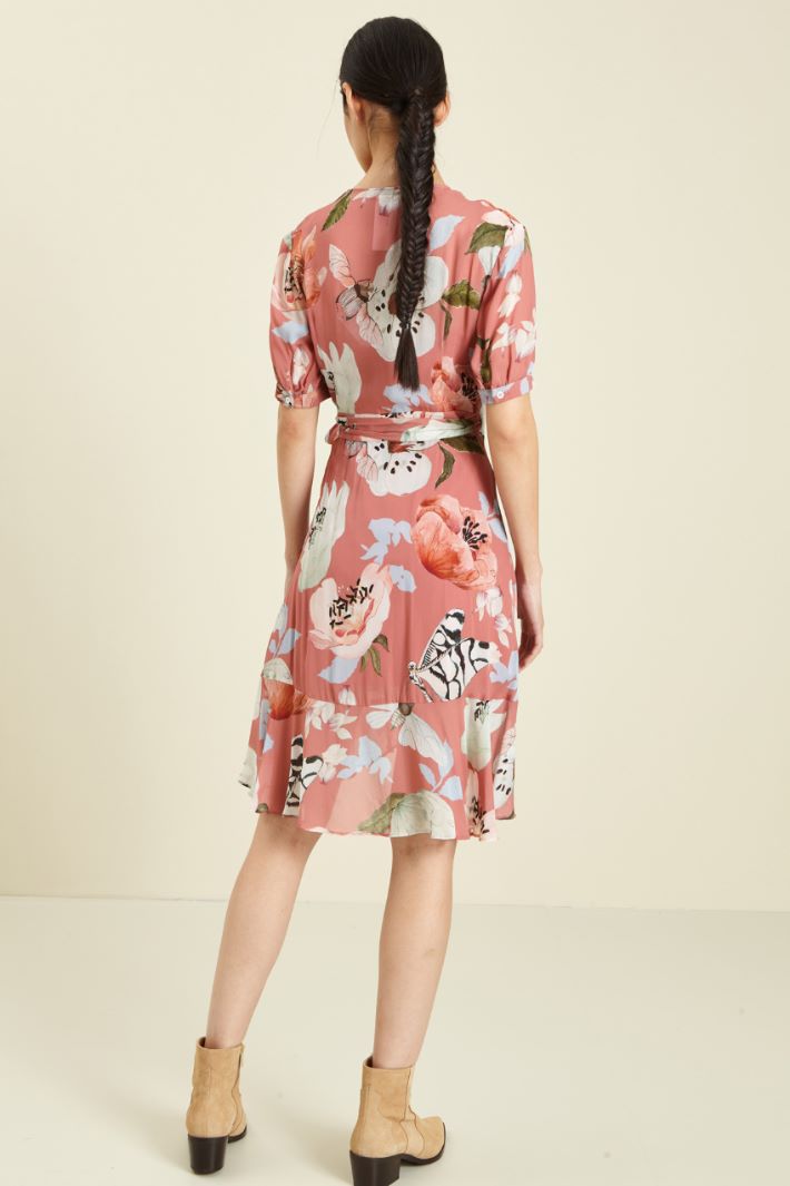 Abito a portafoglio con balza Fashion Market