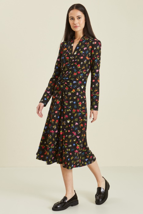 Abito in jersey con arriccio Fashion Market