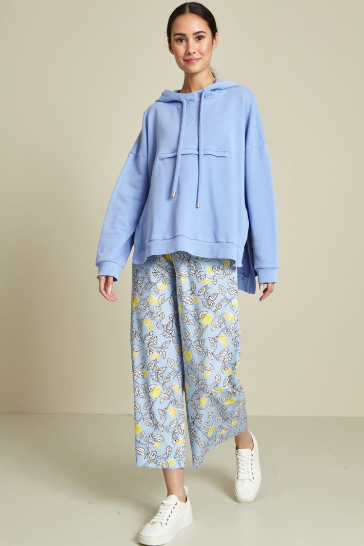 Felpa in cotone con cappuccio Fashion Market