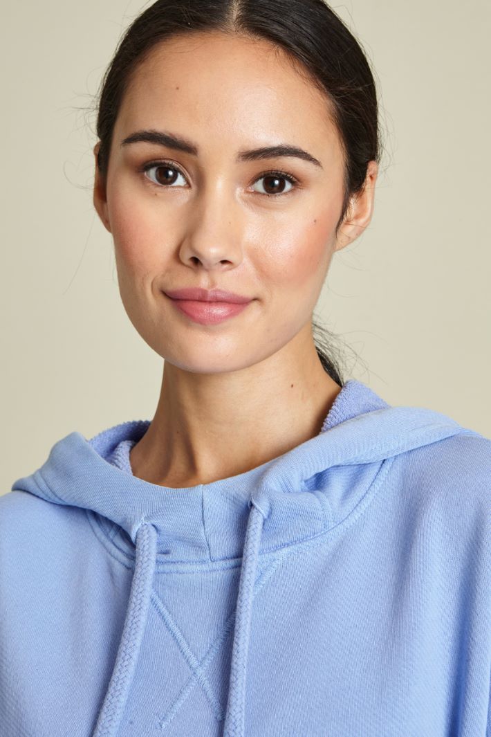 Felpa in cotone con cappuccio Fashion Market