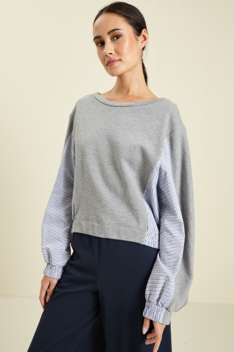 Felpa in jersey e popeline Fashion Market