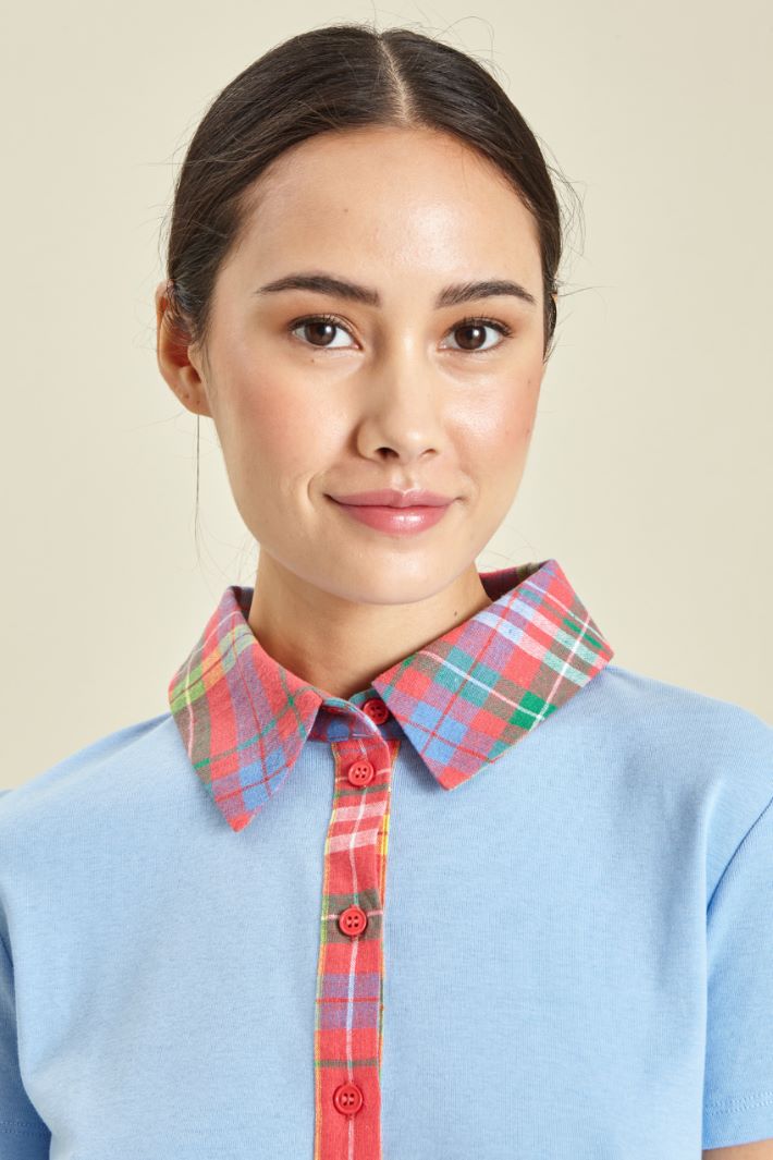 Polo in jersey e lino Fashion Market