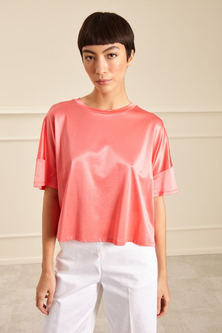 T-shirt in raso Fashion Market T-shirt in raso Fashion Market