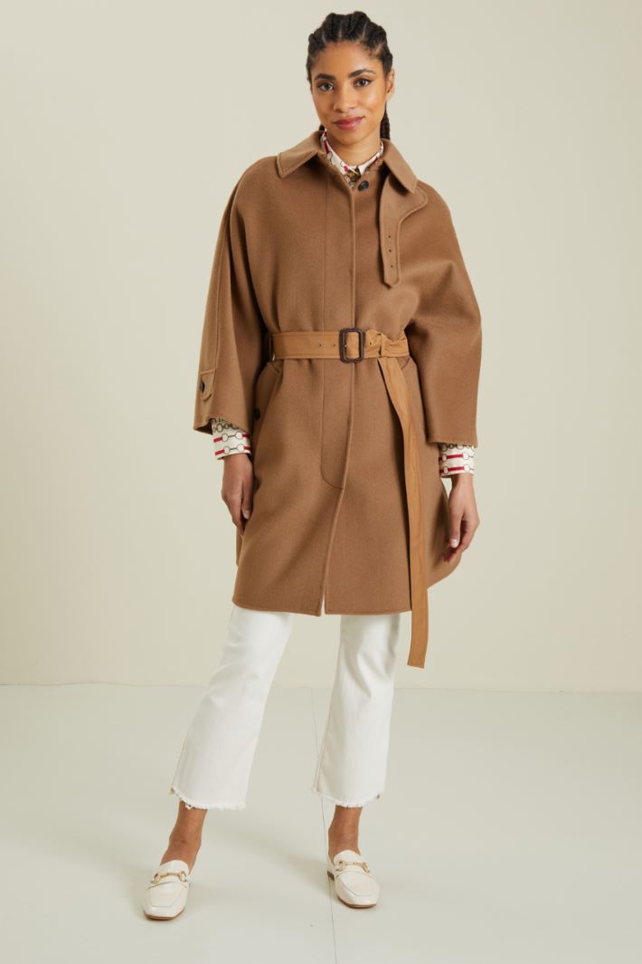 Cappotto in lana e gabardina Fashion Market