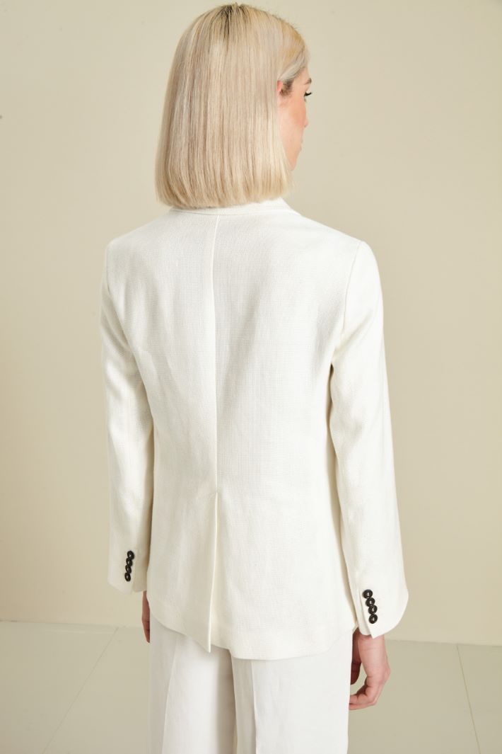 Blazer in lino e cotone Fashion Market