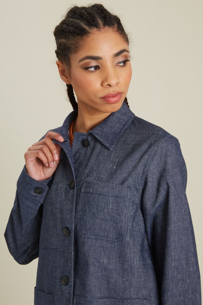 Giacca in lino e cotone Fashion Market