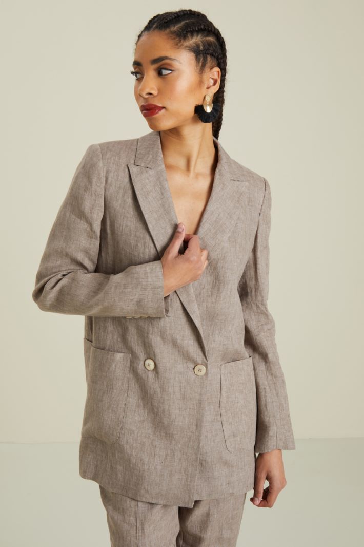 Blazer in lino Fashion Market