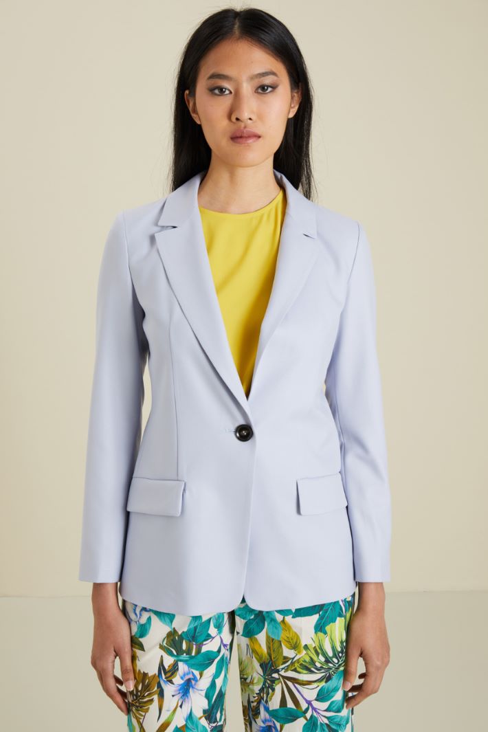 Blazer monopetto in viscosa Fashion Market
