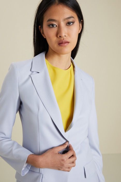 Blazer monopetto in viscosa Fashion Market
