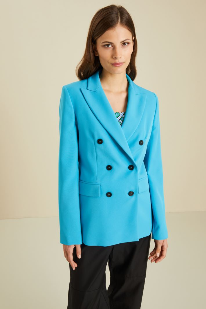 Blazer doppiopetto in cady Fashion Market