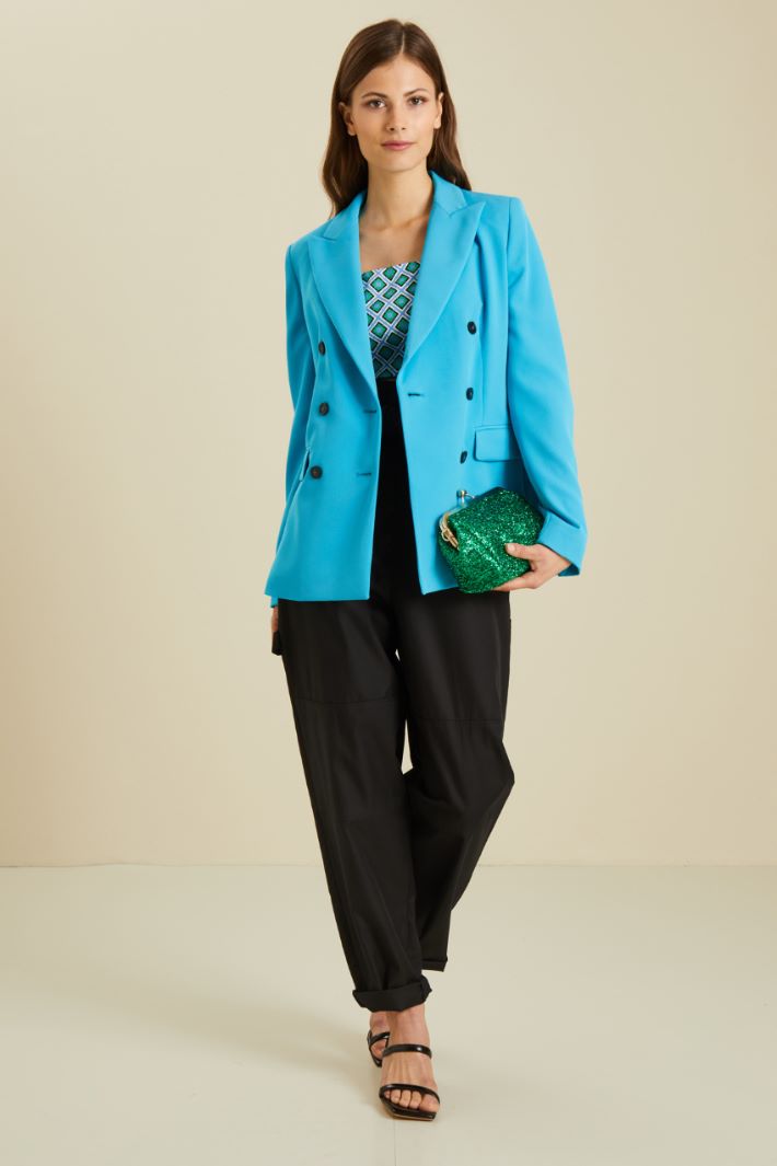 Blazer doppiopetto in cady Fashion Market