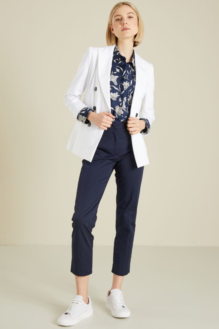 Blazer doppiopetto in cotone Fashion Market