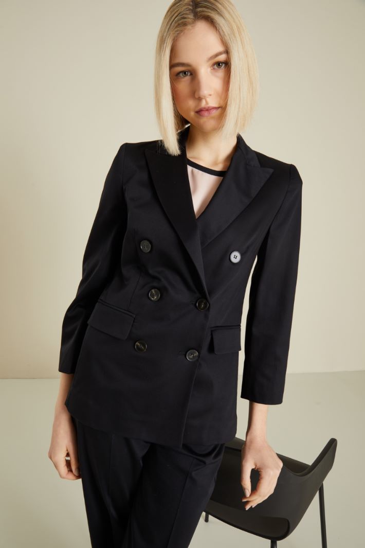 Blazer doppiopetto in cotone Fashion Market