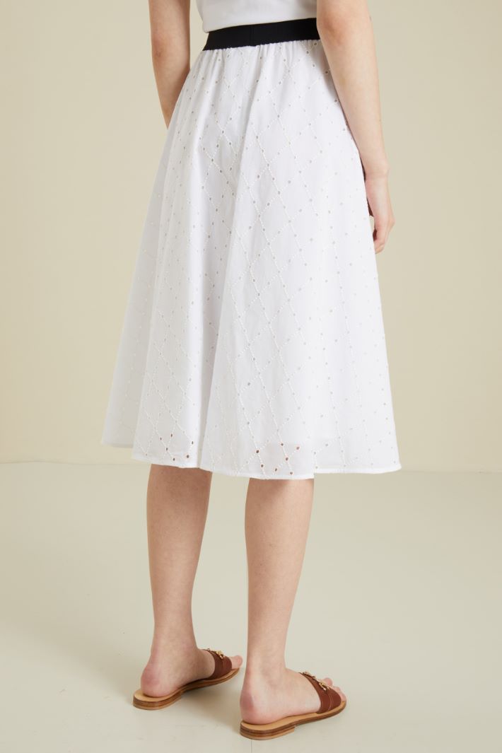 Gonna midi in sangallo Fashion Market