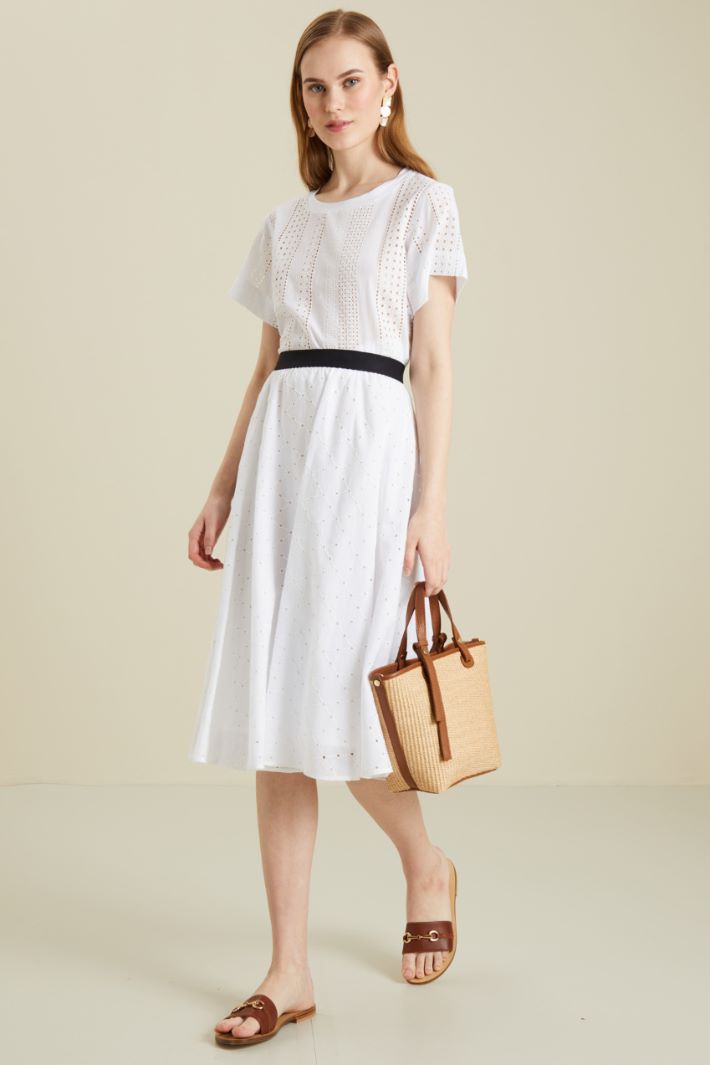 Gonna midi in sangallo Fashion Market