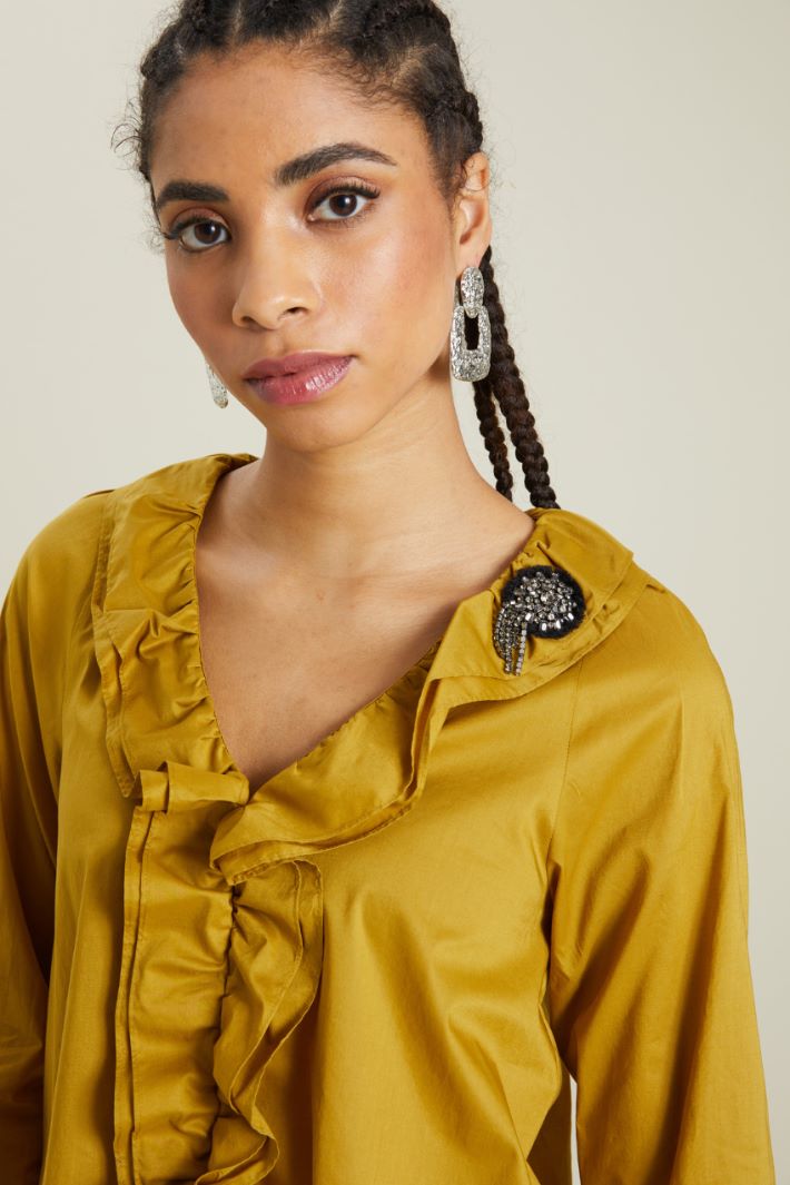 Blusa in voile di cotone Fashion Market