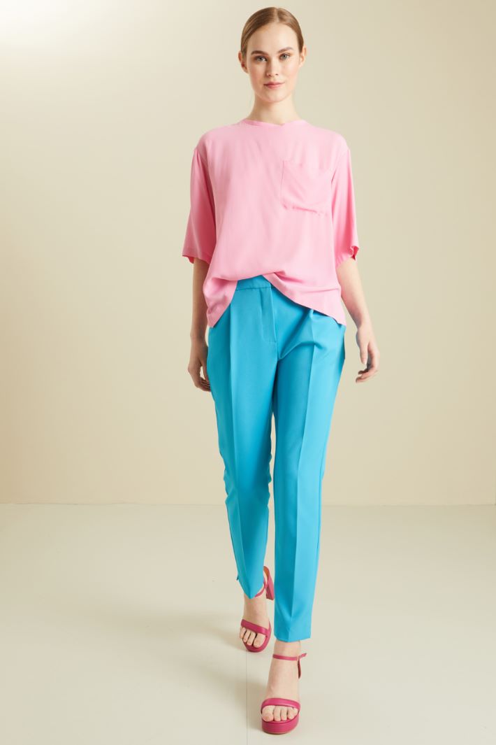 Blusa in misto seta Fashion Market