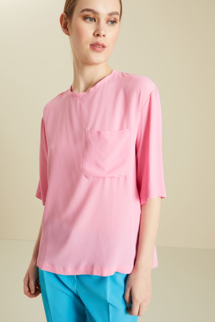 Blusa in misto seta Fashion Market