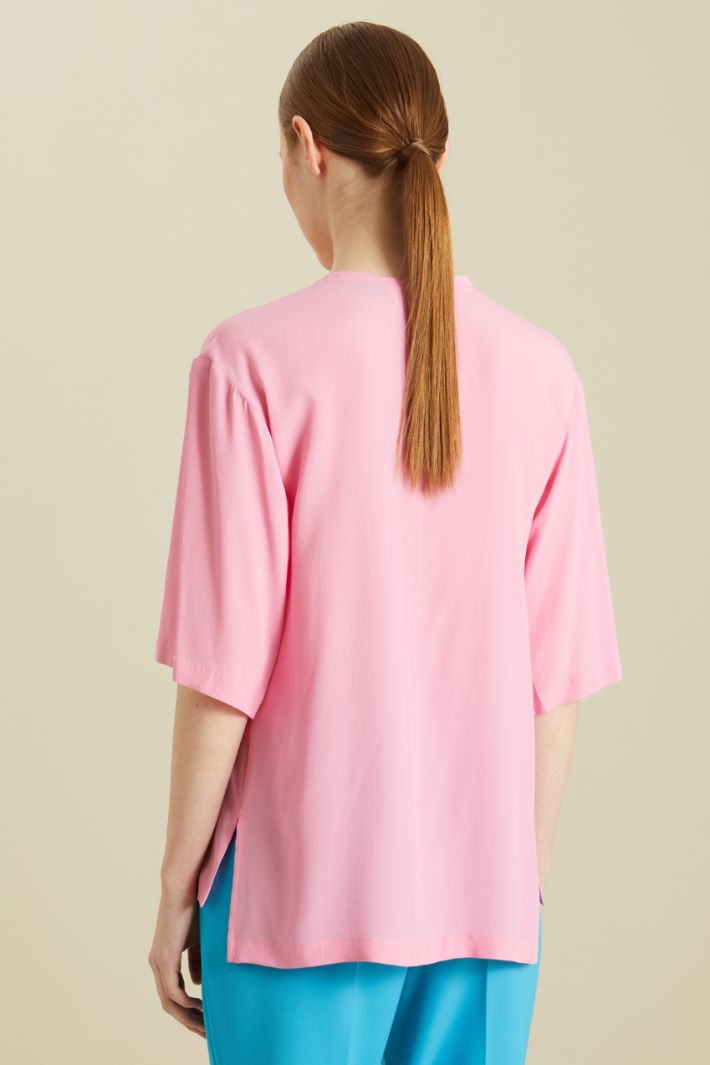 Blusa in misto seta Fashion Market