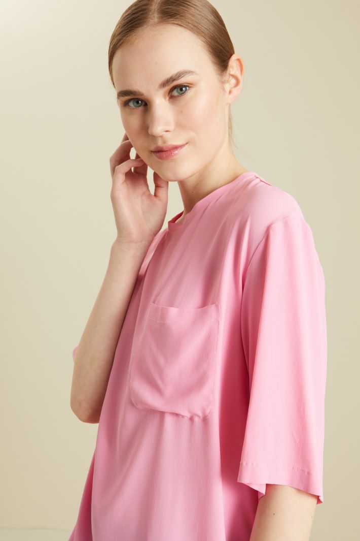 Blusa in misto seta Fashion Market