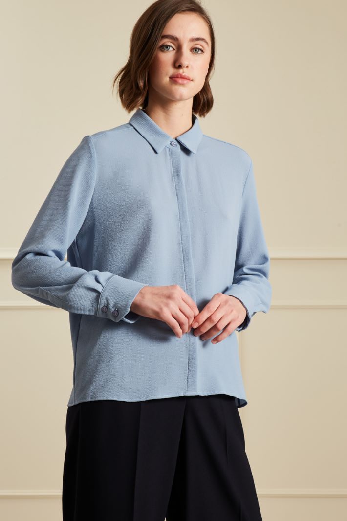 Camicia con dettaglio plissè Fashion Market