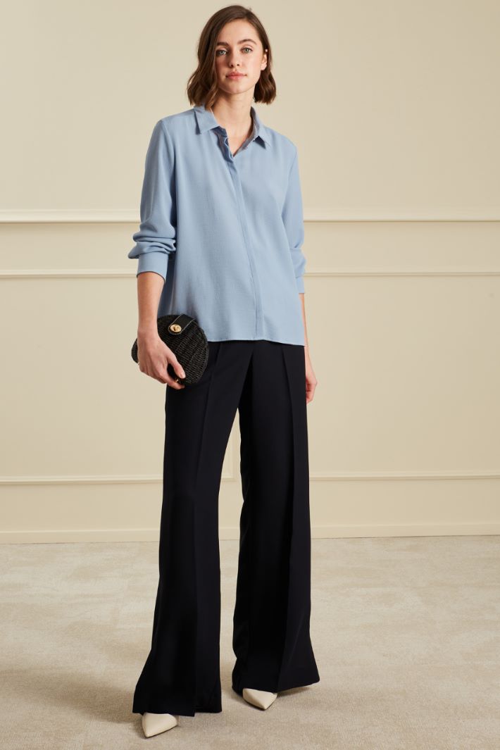 Camicia con dettaglio plissè Fashion Market