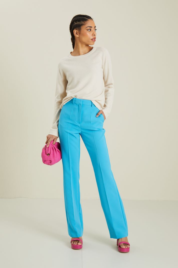 Pantaloni dritti in cady Fashion Market