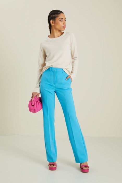 Pantaloni dritti in cady Fashion Market