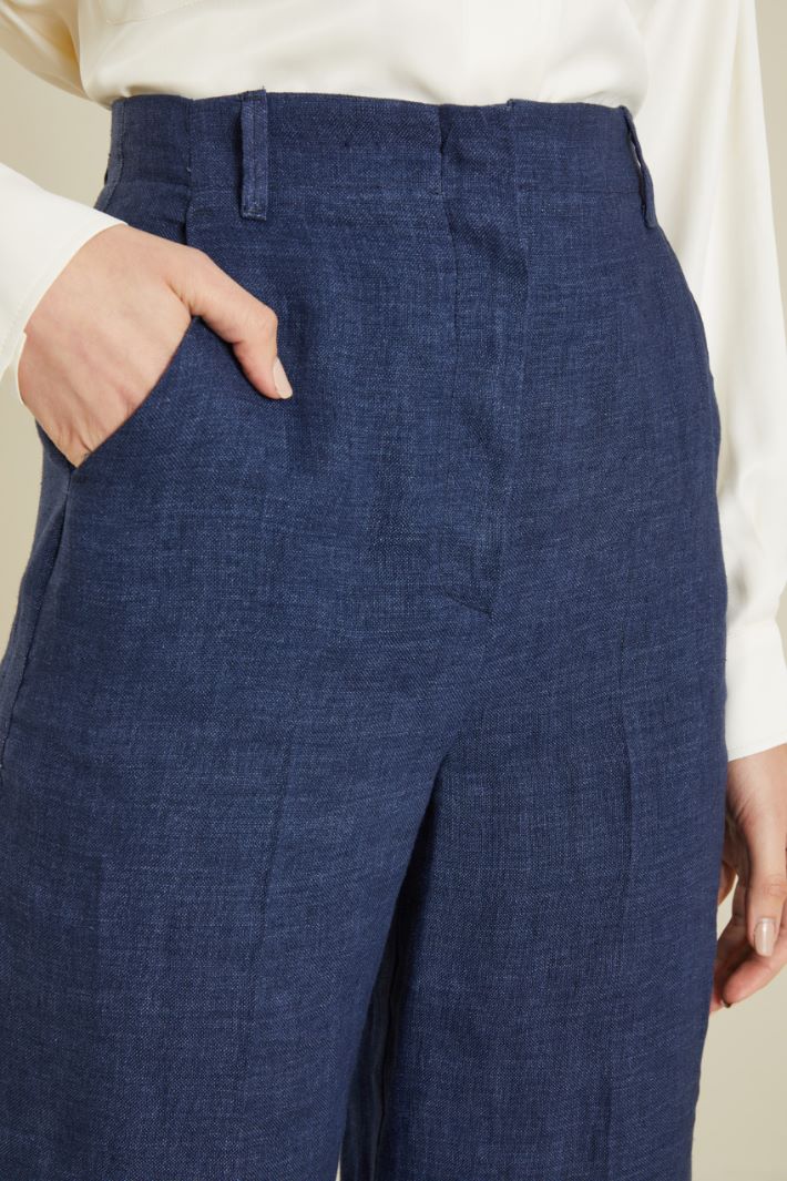Pantaloni a palazzo in lino Fashion Market