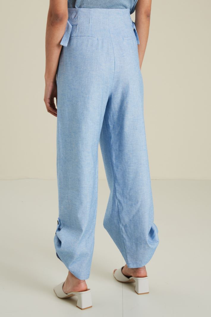 Pantaloni in lino e cotone Fashion Market Pantaloni in lino e cotone Fashion Market