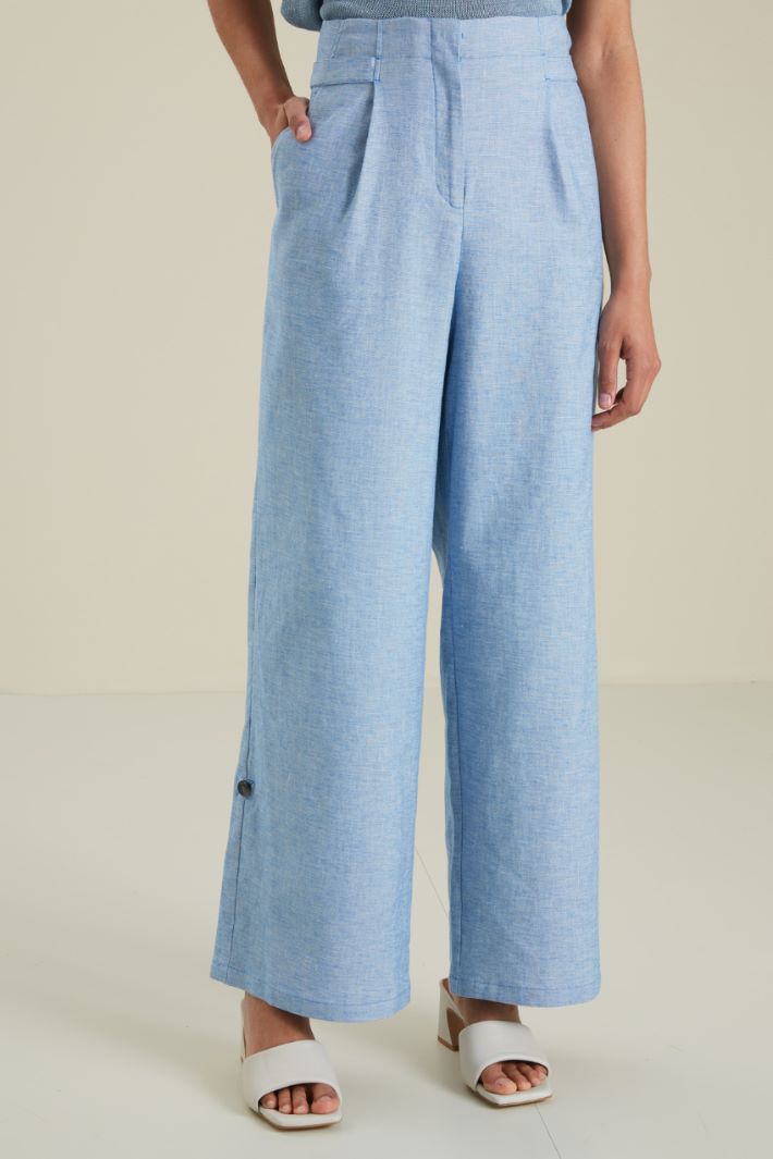 Pantaloni in lino e cotone Fashion Market Pantaloni in lino e cotone Fashion Market