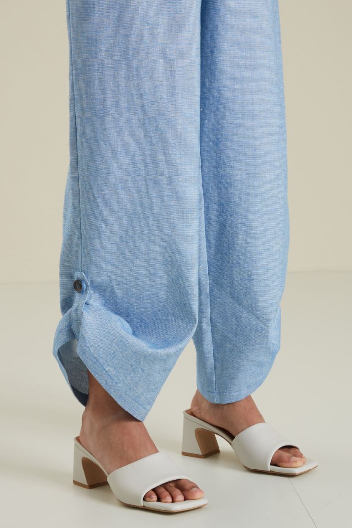 Pantaloni in lino e cotone Fashion Market Pantaloni in lino e cotone Fashion Market