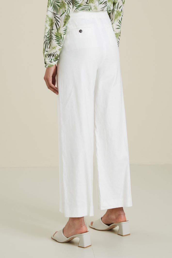 Pantaloni in faille di lino Fashion Market