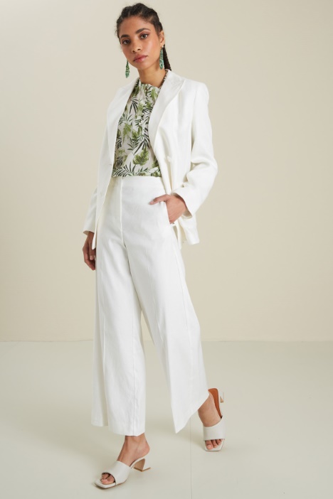 Pantaloni in faille di lino Fashion Market