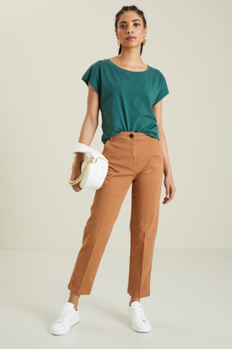 Pantaloni in cotone stretch Fashion Market