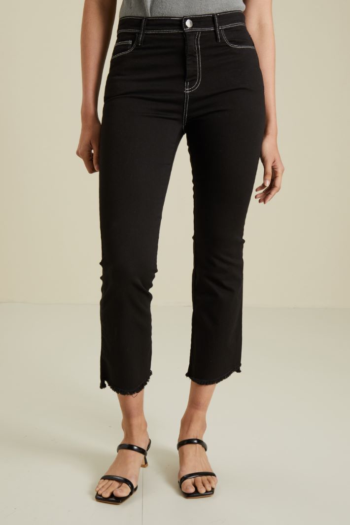 Pantaloni flare in drill Fashion Market