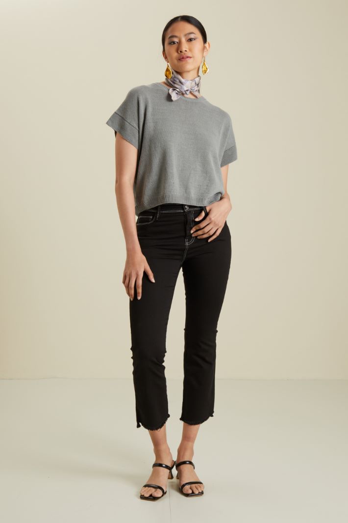 Pantaloni flare in drill Fashion Market