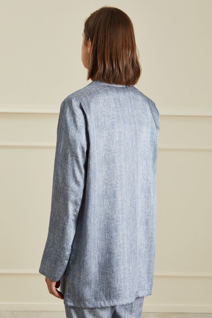 Blazer morbido in raso Fashion Market