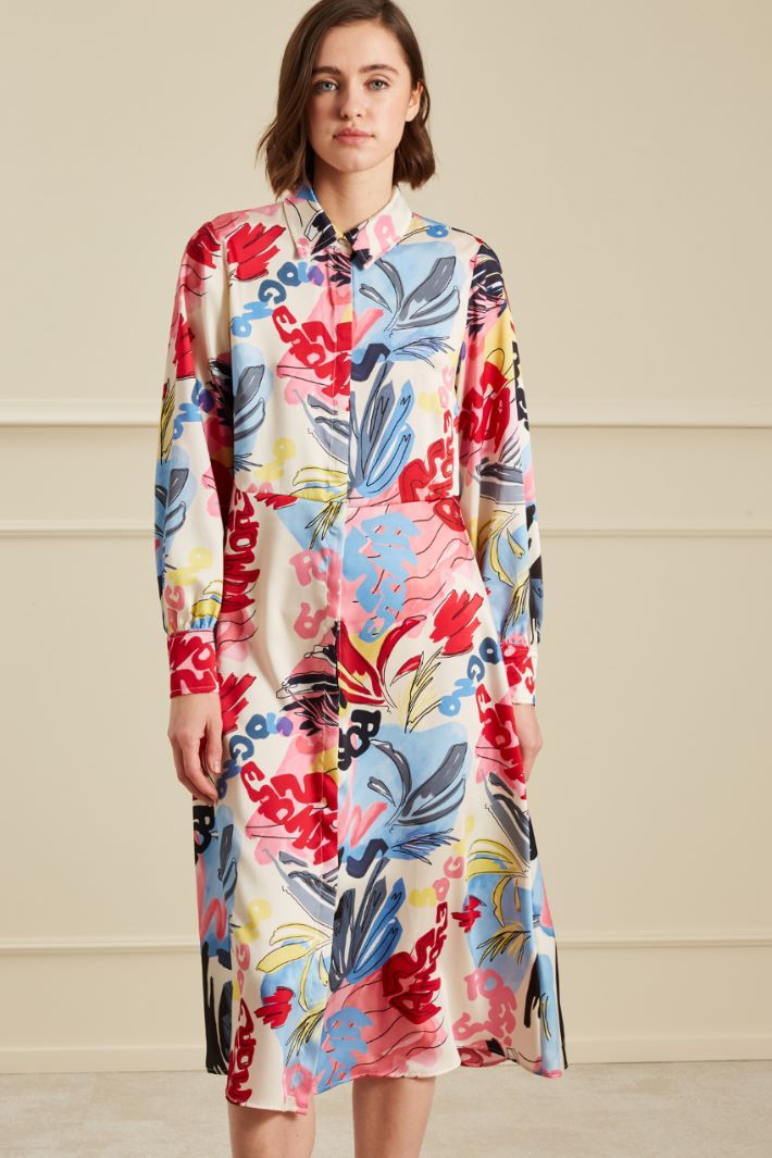 Abito chemisier stampato Fashion Market