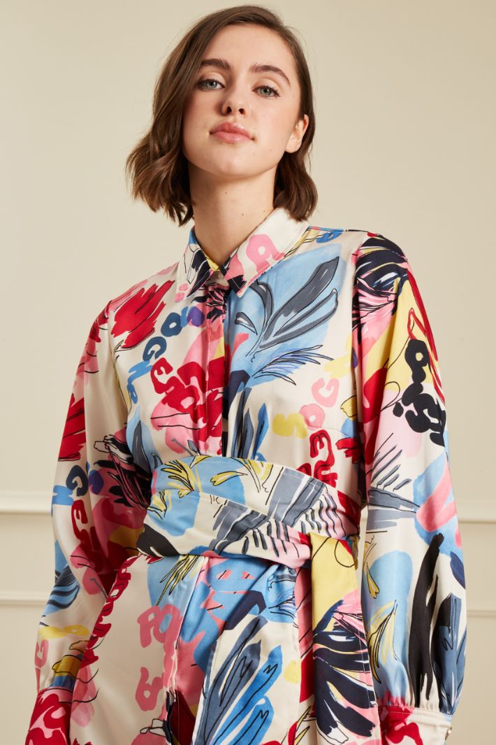 Abito chemisier stampato Fashion Market