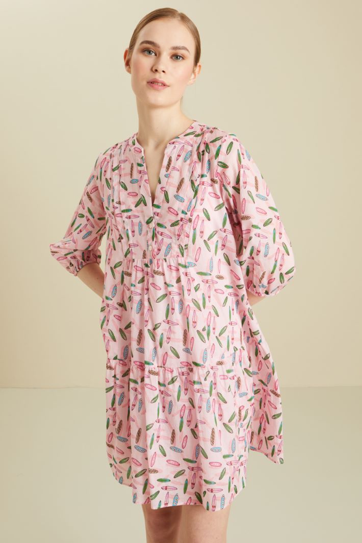 Abito in mussola stampata Fashion Market