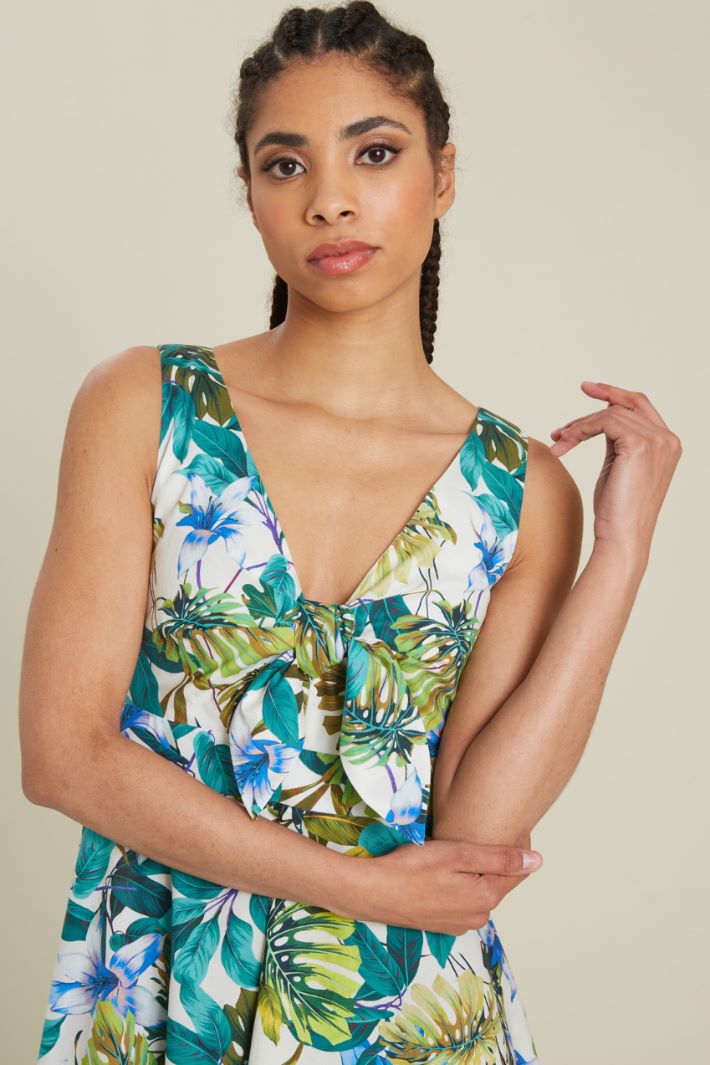 Abito svasato in popeline Fashion Market