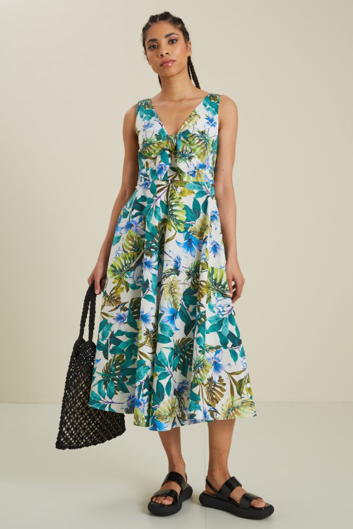 Abito svasato in popeline Fashion Market