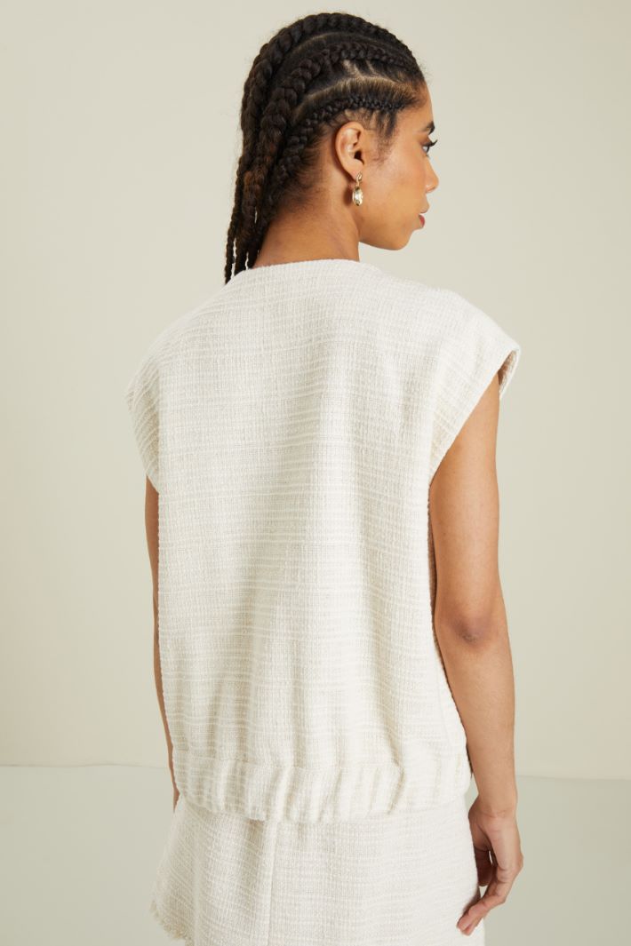 Gilet in tweed Fashion Market Gilet in tweed Fashion Market