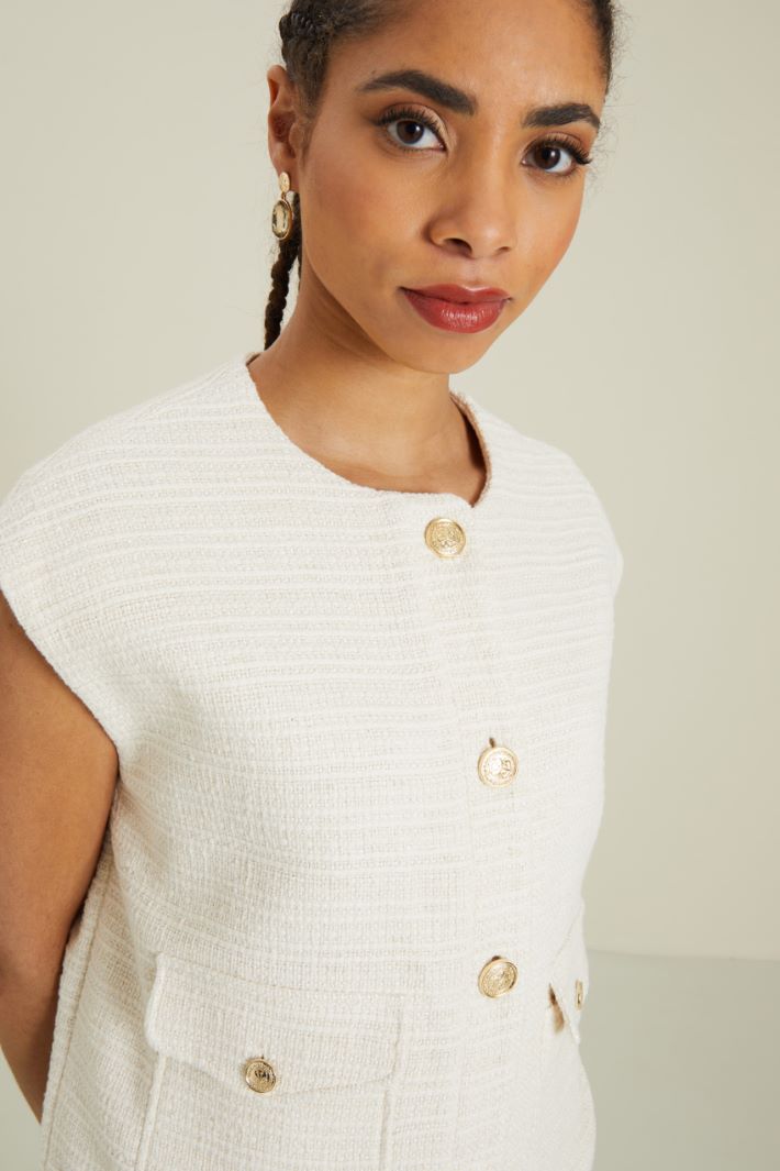 Gilet in tweed Fashion Market Gilet in tweed Fashion Market