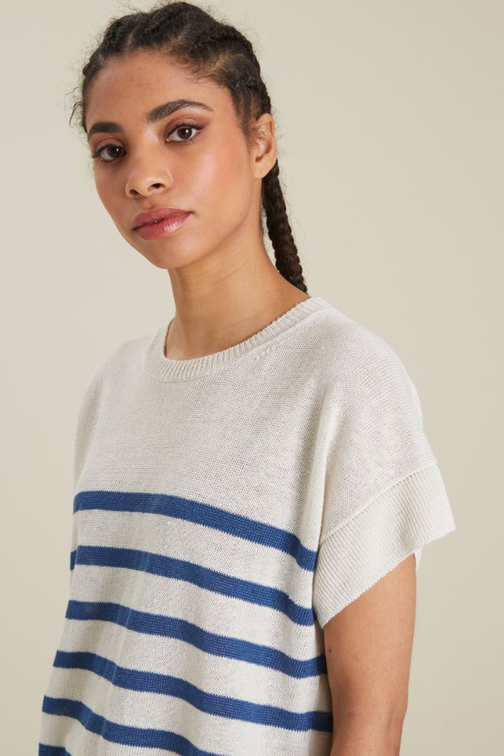 Maglia tinto filo in lino Fashion Market Maglia tinto filo in lino Fashion Market