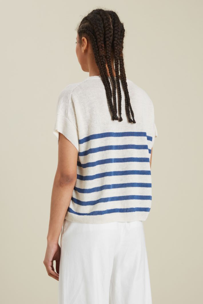 Maglia tinto filo in lino Fashion Market Maglia tinto filo in lino Fashion Market